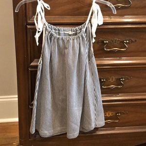 Cotton top with ties, size M